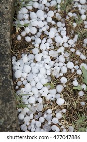 Hail Storm From Sky In Italy