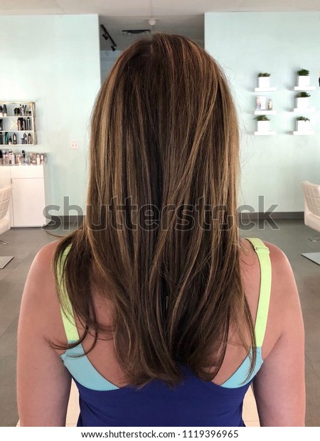 Hair Blown Out Blow Dry Bar Stock Photo Edit Now 1119396965