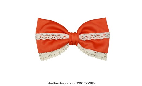 Hair Bow In Beautiful Bright Red Color Made Out Of Satin Fabric, So Elegant And Fashionable. This Hair Bow Is A Hair Clip Accessory For Girls And Women.