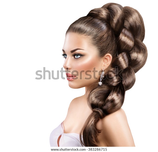 Hair Braid Beautiful Woman Healthy Long Stock Photo Edit Now