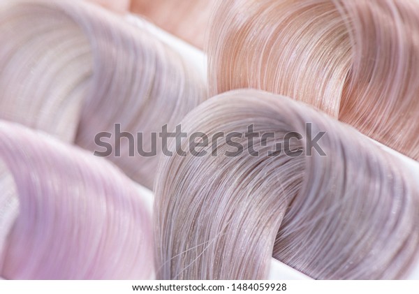 Hair Color Chart Palette Dyed Bright Stock Photo Edit Now 1484059928