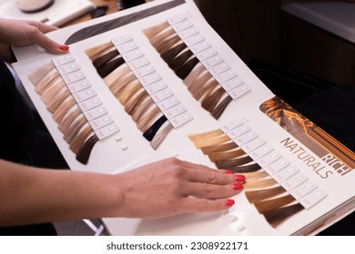 Hair color consultation at salon - Powered by Shutterstock