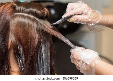 Hair Coloring In A Beauty Salon