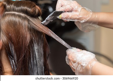 hair coloring in a beauty salon - Powered by Shutterstock