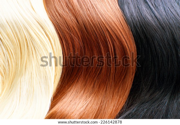 Hair Colors Palette Different Hair Colours Stock Photo Edit Now