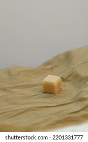 Hair Conditioner Bar With Olive Green Background