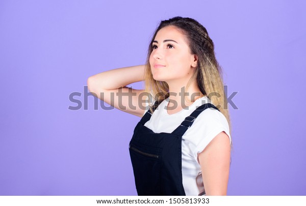 Hair Crimping Method Styling Hair Becomes Stock Photo Edit Now