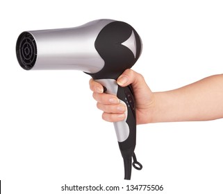 Hair Dryer Isolated On White