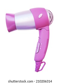 Hair Dryer Isolated On White