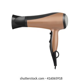 Hair Dryer Isolated On White