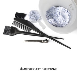 Hair Dye Kit With White Background