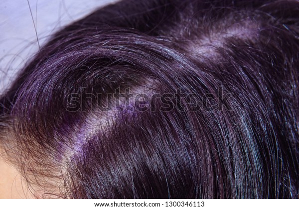 Hair Dyeing Parted Hair That Has Stock Photo Edit Now 1300346113