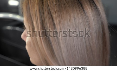 Similar – Image, Stock Photo myLOVE Bangs Haircut