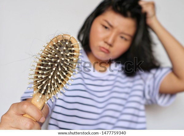 Hair Loss Problem Blurred Brunette Short Stock Photo Edit Now