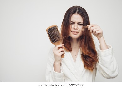 Hair Loss In Women, Tangled Hair Thin Woman