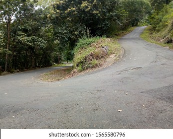 Hair Pin Bend Near Kottappara Hills Kerala