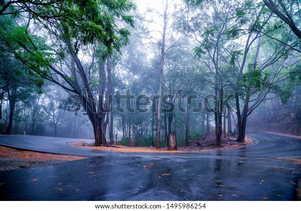 Hair Pin Bend Road Curve Stock Photo Edit Now 1495986254