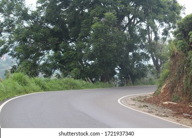 Hair Pin Bend Road In Mountain