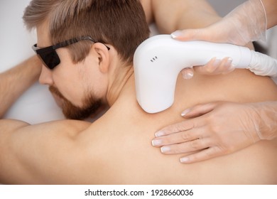 Hair Removal Man Back Laser Epilation Studio.