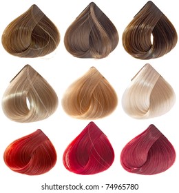 Hair Color Swatches Images Stock Photos Vectors Shutterstock