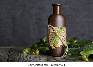 Hair Shampoo With Birch Tar. Closeup 