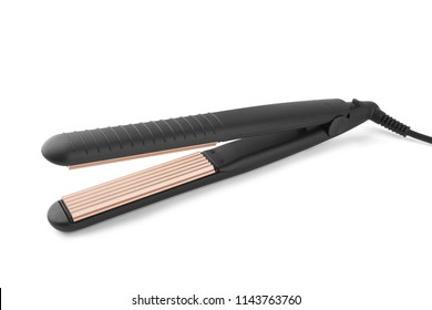 Hair Straightener Isolated On A White Background