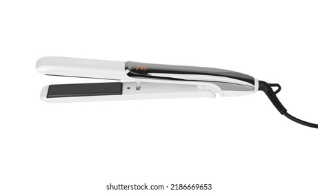 Hair Straightener Isolated On A White Background