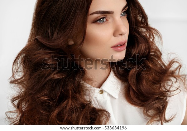 Hair Style Beautiful Woman Healthy Long Stock Photo Edit Now