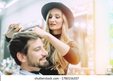 Hair Stylist Trying To Get Her Client A Proper Cut