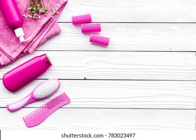 Hair Washing Styling Tools Comb Shampoo Stock Photo (Edit Now) 783023497