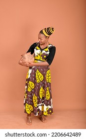 Hair Wrap Design Hairstyle, African  Print Dress