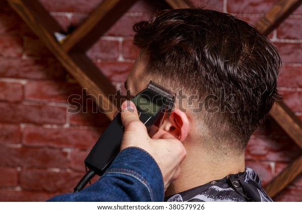 Haircut Men Barbershop Mens Hairdressers Barbers Stock Photo Edit