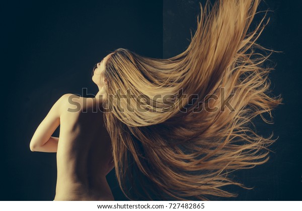 Hairdresser Barber Haircare Shampoo Woman Stylish Stock Image