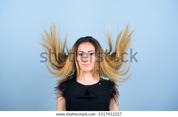 Hairdresser Styling Tips Voluminous Crimped Hair Stock Photo Edit