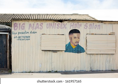 Hairdresser In Township In South Africa