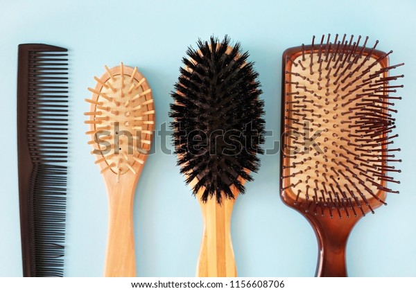 Hairdressing Brush Set Hair Various Types Stock Photo Edit Now