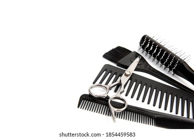 Hairdressing Tools On A White Background