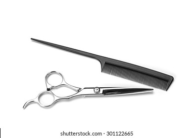 Hairdressing Tools On The White Background