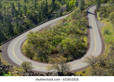 Hairpin Curve On The Historic Columbia River Highway