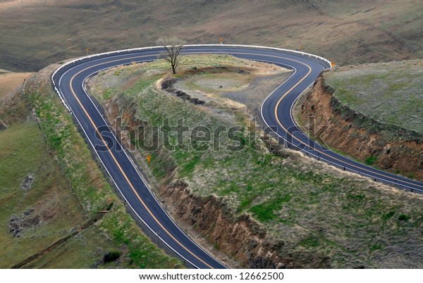 Hairpin Turn Road Stock Photo Edit Now 12662500