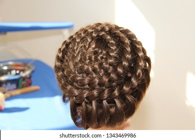 Girl French Braid Images Stock Photos Vectors Shutterstock