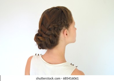French Twist Hairstyle Images Stock Photos Vectors