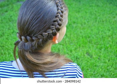 Hairstyle With A French Braid