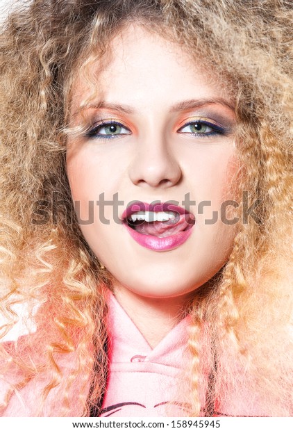 Hairstyle Girls 80s Stock Photo Edit Now 158945945