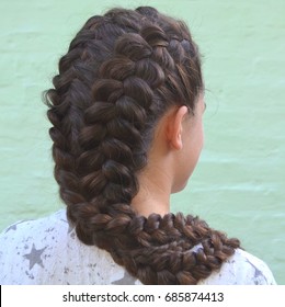 Royalty Free Girl Dutch Braids Stock Images Photos