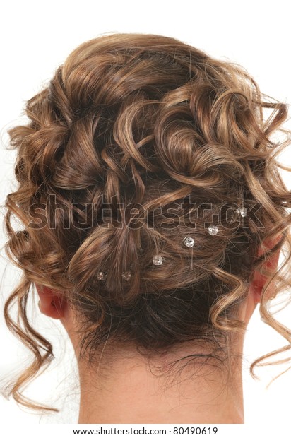 Hairstyle Prom Wedding Party Stock Photo Edit Now 80490619