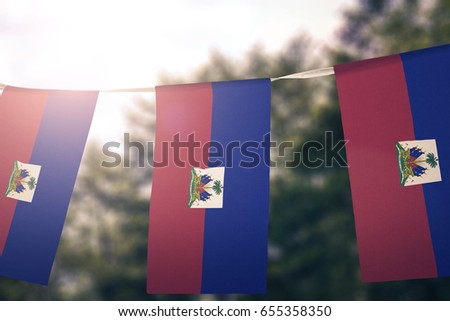 Haiti flag pennants