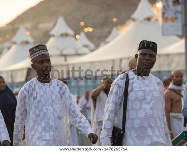 Hajj Pilgrims Walking On Road Performing Stock Photo (Edit Now) 1478265764