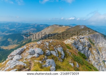 Hajla peak at Rugova mountains in Kosovo