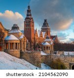 Haken Terrace in Szczecin on a winter morning